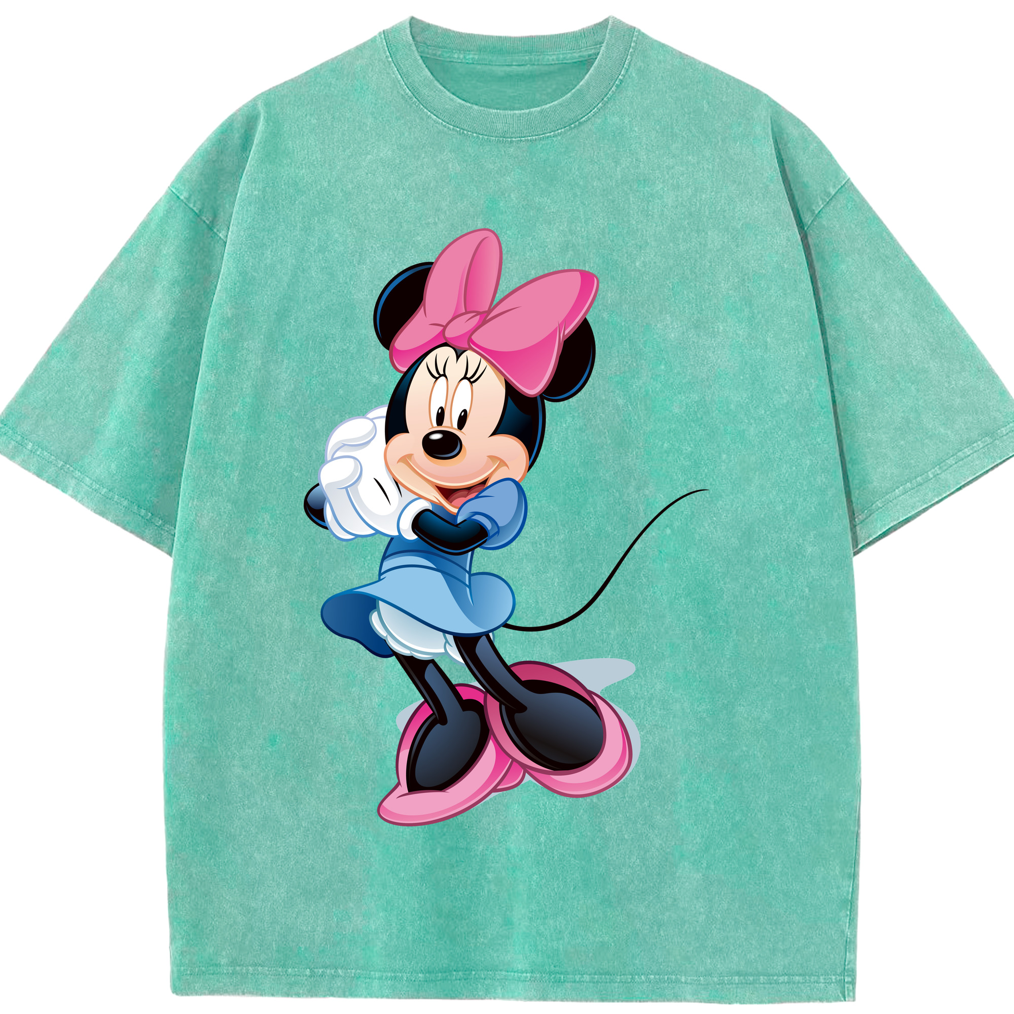 （画像用） ミッキーマウス Mickey Mouse 綿100% ヴィンテージ風 半袖Tシャツ（フロントプリント）